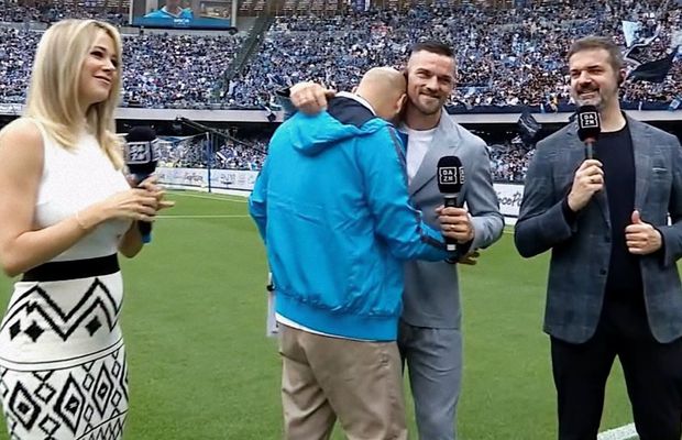 A izbucnit în lacrimi în fața Dilettei Leotta: „Scuzați-mă, sunt niște emoții pe care nu pot să le descriu”