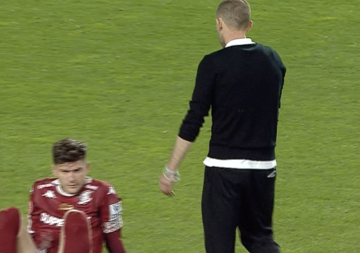 Cristi Săpunaru l-a ignorat pe Bogdan Lobonț după Rapid - CSU Craiova