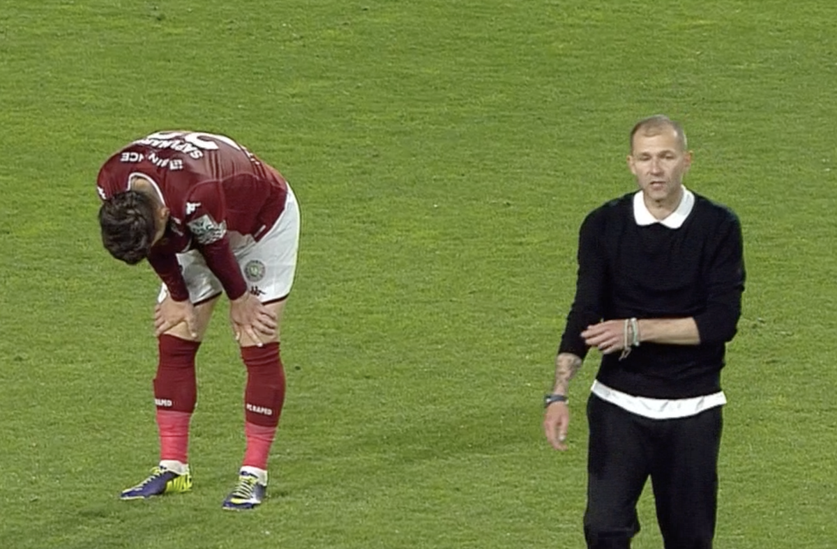 Cristi Săpunaru l-a ignorat pe Bogdan Lobonț după Rapid - CSU Craiova