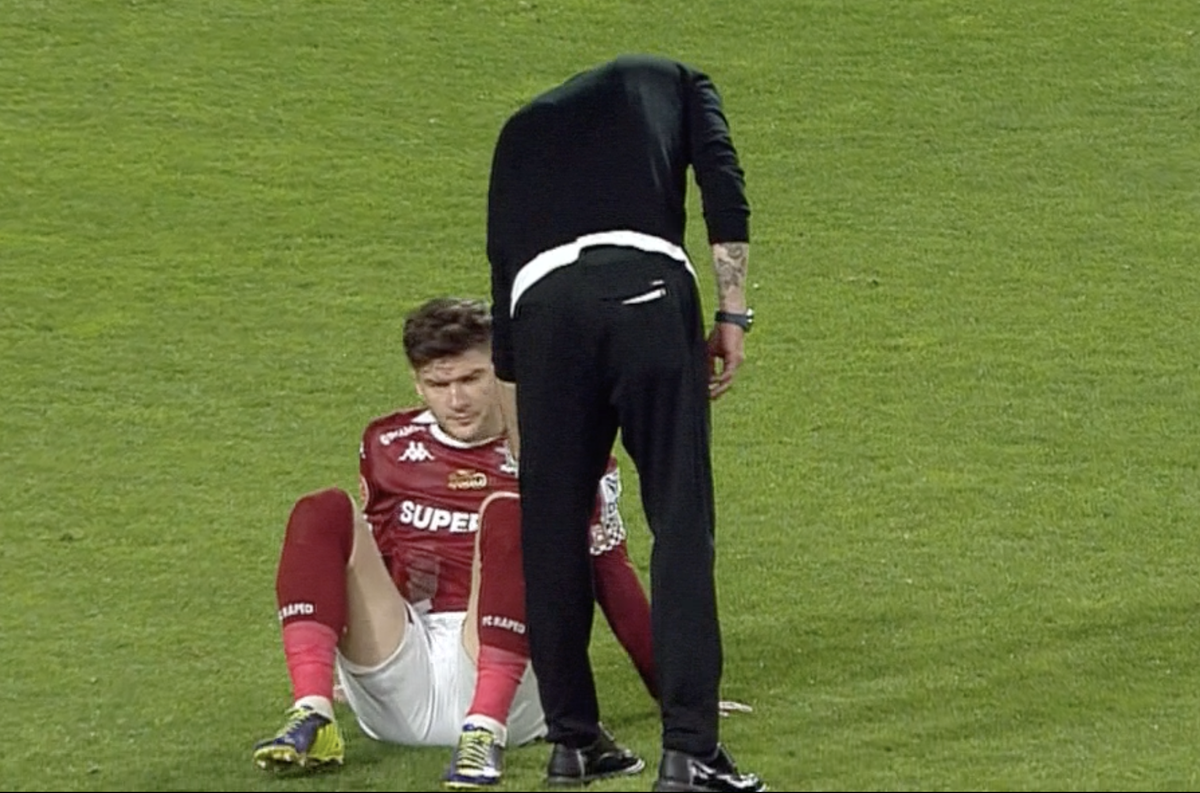 Cristi Săpunaru l-a ignorat pe Bogdan Lobonț după Rapid - CSU Craiova