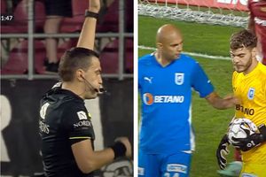 Cum a fost tratată o fază identică cu a lui Hațegan, în „sferturile” Ligii Campionilor » De ce expertul CBS Sport n-ar fi dictat penalty în Rapid - Universitatea Craiova