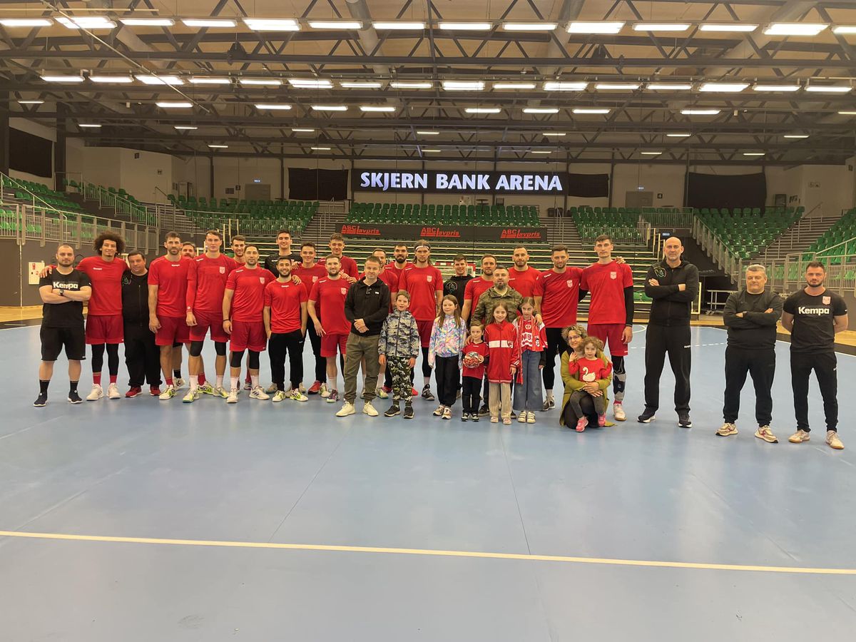 Skjern - Dinamo se joacă astăzi de la ora 19:45: returul din sferturile European League. Foto: Facebook/ CS Dinamo