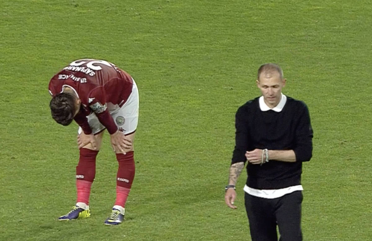 Cristi Săpunaru l-a ignorat pe Bogdan Lobonț după Rapid - CSU Craiova