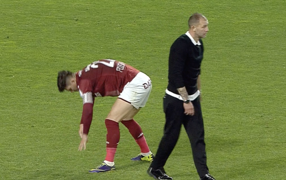 Cristi Săpunaru l-a ignorat pe Bogdan Lobonț după Rapid - CSU Craiova