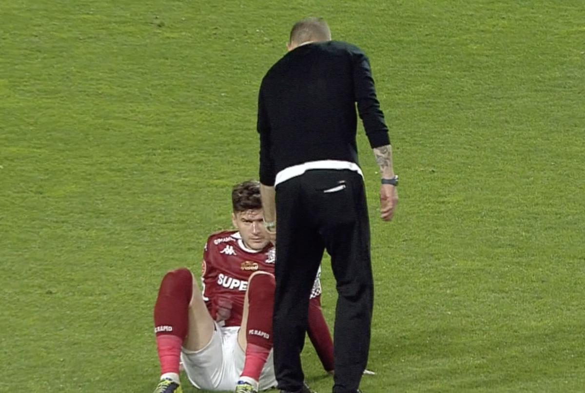 Cristi Săpunaru l-a ignorat pe Bogdan Lobonț după Rapid - CSU Craiova