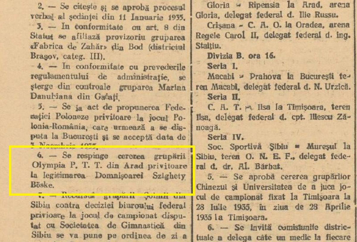 Elisabeta „Boske” Szigheti - prima fotbalistă din România