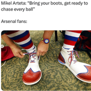 Mikel Arteta: „Aduceți-vă ghetele de fotbal, pregătiți-vă să alergați după fiecare minge”
Fanii lui Arsenal: