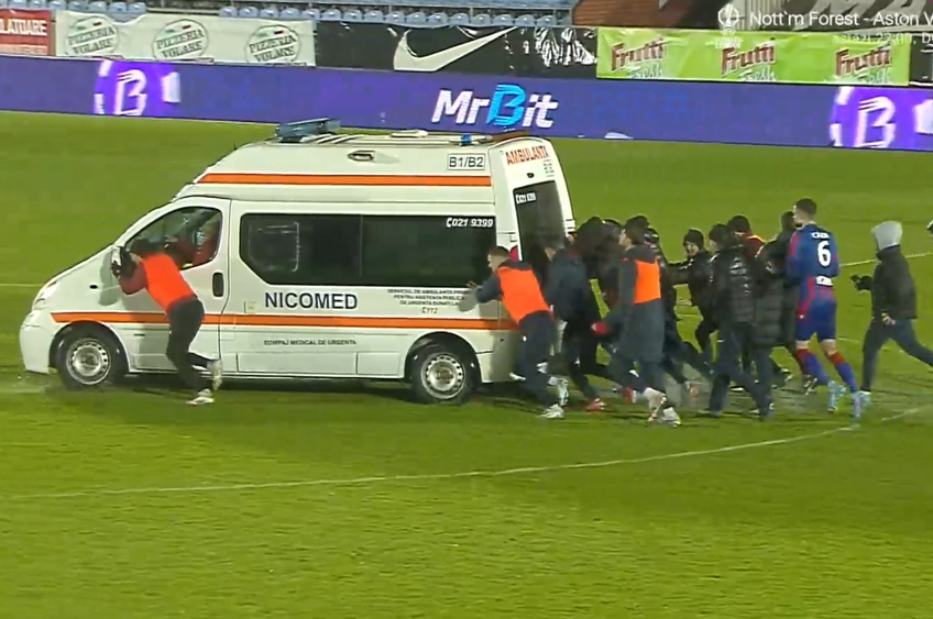 FC Voluntari - FC Bihor, deschiderea etapei 7 a play-off-ului din Liga 2 // Captură FOTO: Digi Sport 1