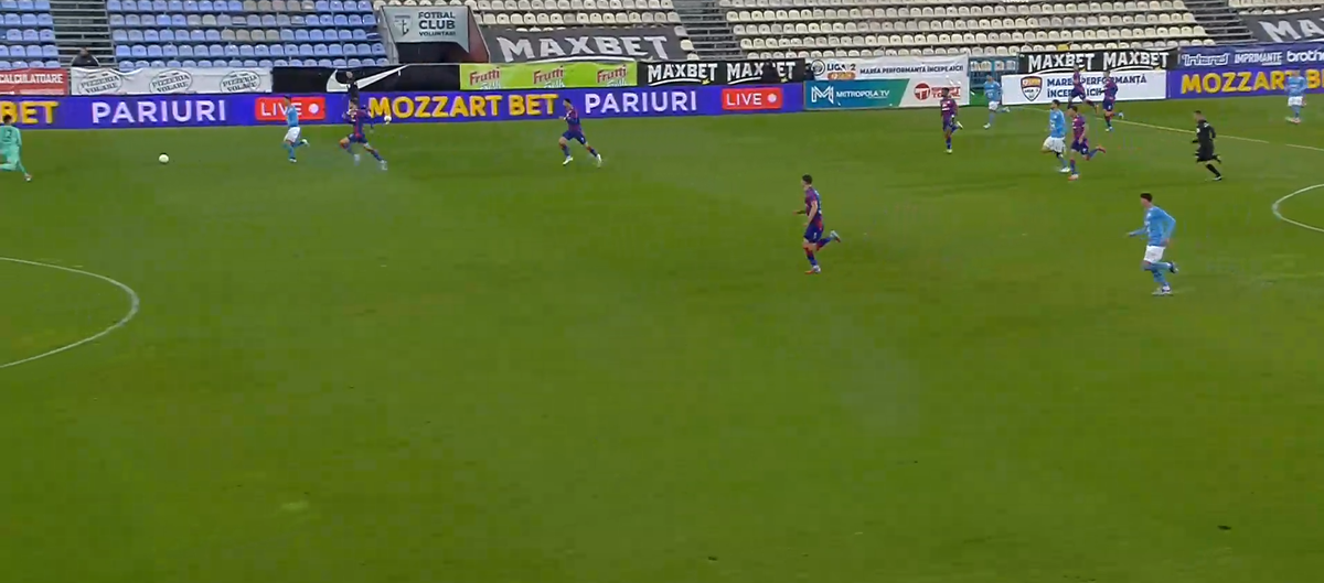 Intrare dură a portarului de la Bihor, Edgar Cadar