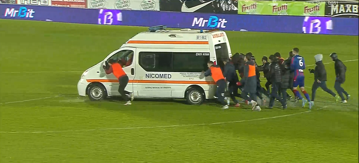 FC Voluntari - FC Bihor, deschiderea etapei 7 a play-off-ului din Liga 2 // Captură FOTO: Digi Sport 1