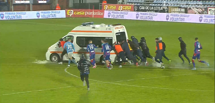 FC Voluntari - FC Bihor, deschiderea etapei 7 a play-off-ului din Liga 2 // Captură FOTO: Digi Sport 1