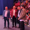Lazany Gabriel, primarul Bistriței, primul din stânga  / Sursă foto: Facebook Lazany Gabriel