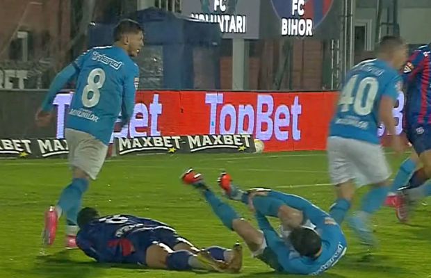 Dublă fractură! Accidentare teribilă la FC Voluntari - FC Bihor, meci oprit 9 minute » FCSB sare în ajutorul fotbalistului: „Îl așteptăm să vină la noi”
