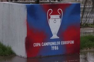 Surpriza apărută vizavi de stadionul Steaua, cu o săptămână înaintea aniversării a 40 de ani de la câștigarea CCE