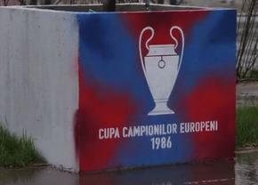 Surpriza apărută vizavi de stadionul Steaua, cu o săptămână înaintea aniversării a 40 de ani de la câștigarea CCE