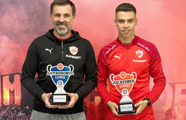 Au mușcat „câinii”! Zeljko Kopic și Cătălin Cîrjan au câștigat trofeele pentru Antrenorul și Jucătorul lunii aprilie