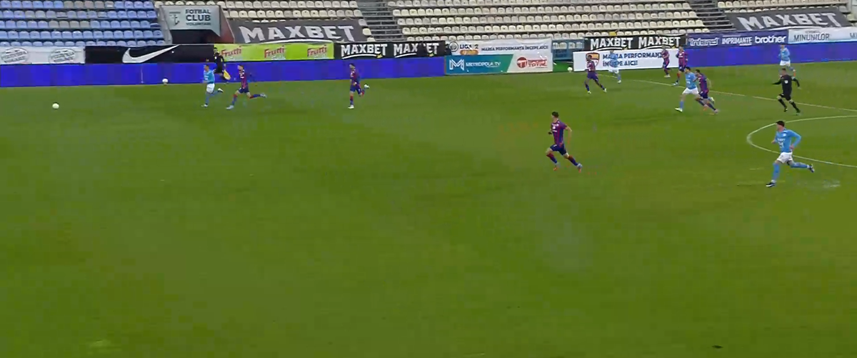 Intrare dură a portarului de la Bihor, Edgar Cadar