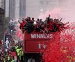 Liverpool, paradă în oraș după finala pierdută cu Real Madrid » Mii de fani au venit să-i aplaude pe jucători