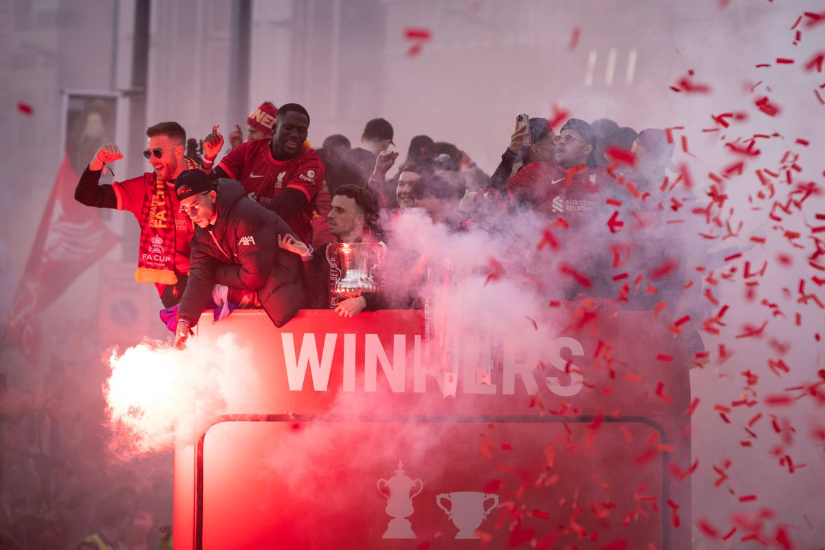 Parada jucătorilor lui Liverpool