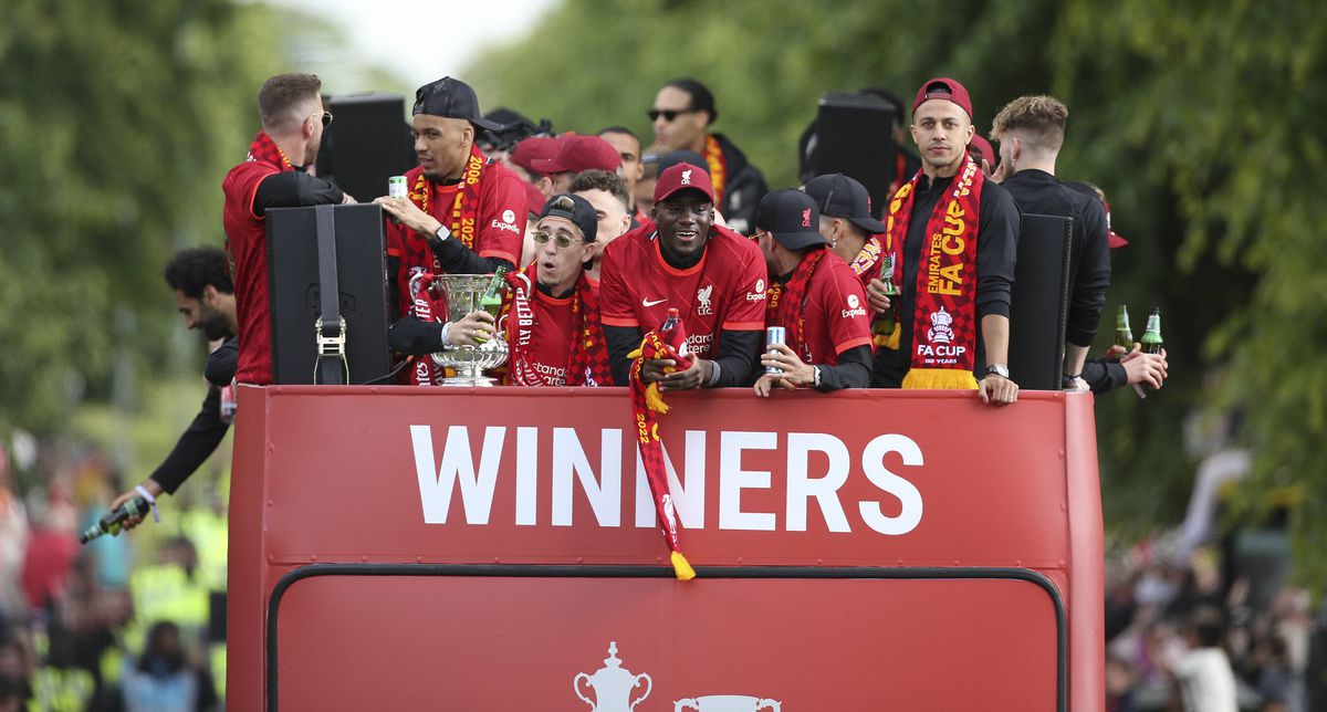 Parada jucătorilor lui Liverpool