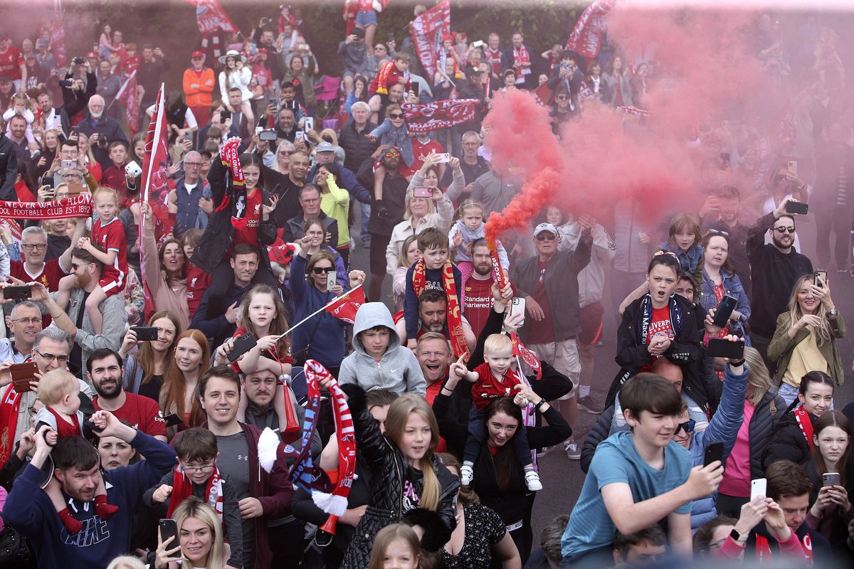 Parada jucătorilor lui Liverpool