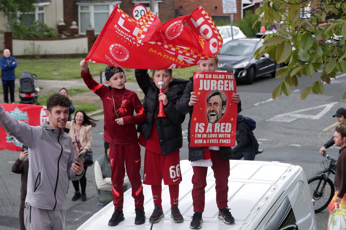 Parada jucătorilor lui Liverpool