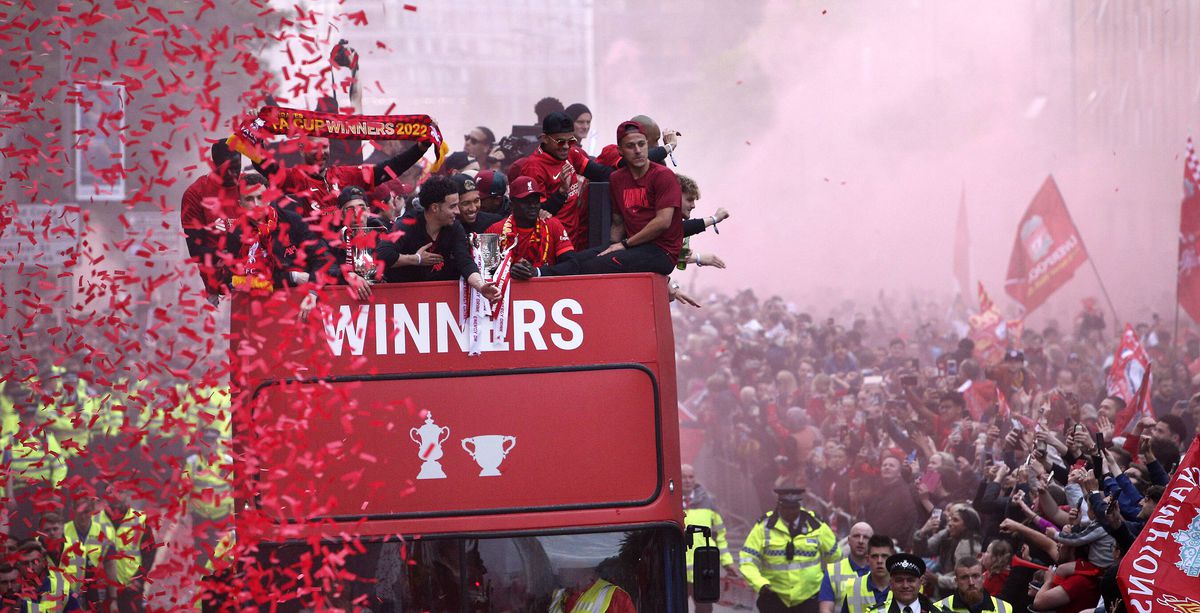 Parada jucătorilor lui Liverpool