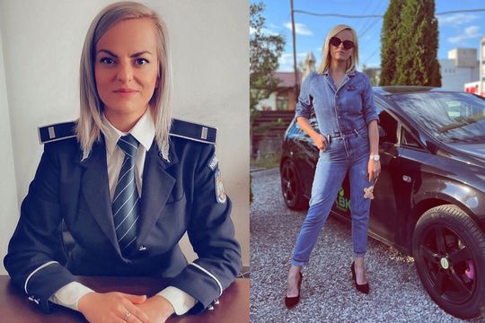 Polițista din Covasna care face furori pe circuit. Foto: Instagram @cristianadanci