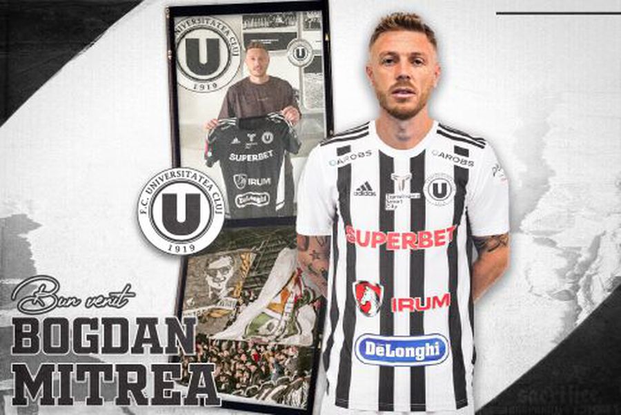 Bogdan Mitrea, în tricoul Universității Dat afară ieri de pretendenta la titlu, a fost prezentat astăzi de o rivală din Liga 1: „Să le fie frică tuturor!”