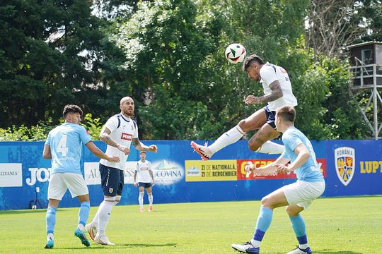 România, partidă-școală cu FC Voluntari II. Sursă foto: FRF