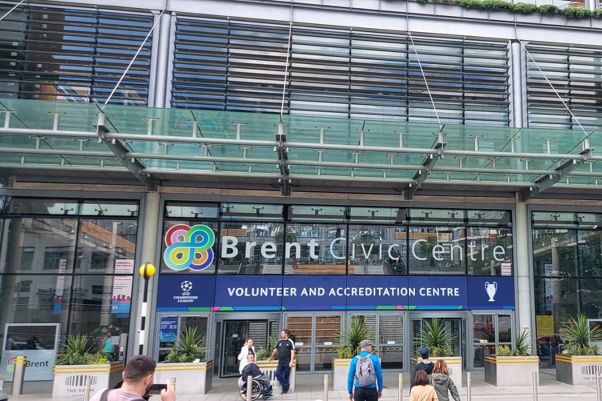 Pregătiri la stadionul Wembley pentru finala Ligii Campionilor