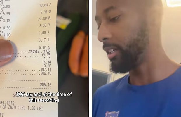 Un baschetbalist american, șocat de prețurile din România: „Nu îmi vine să cred!” » Pentru ce a plătit 206,16 lei