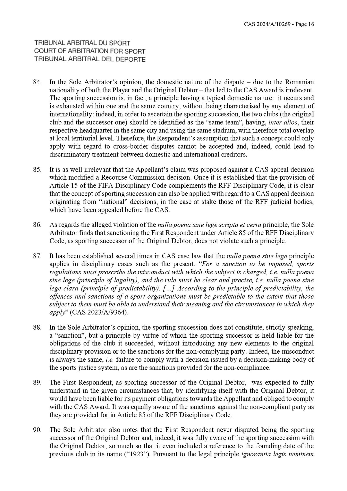 Decizie TAS Rapid - Ionuț Stancu