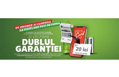 Kaufland oferă clienților încă o dată valoarea garanției SGR prin Kaufland Card