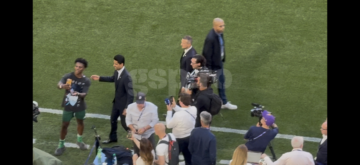 Patron PSG la antrenament