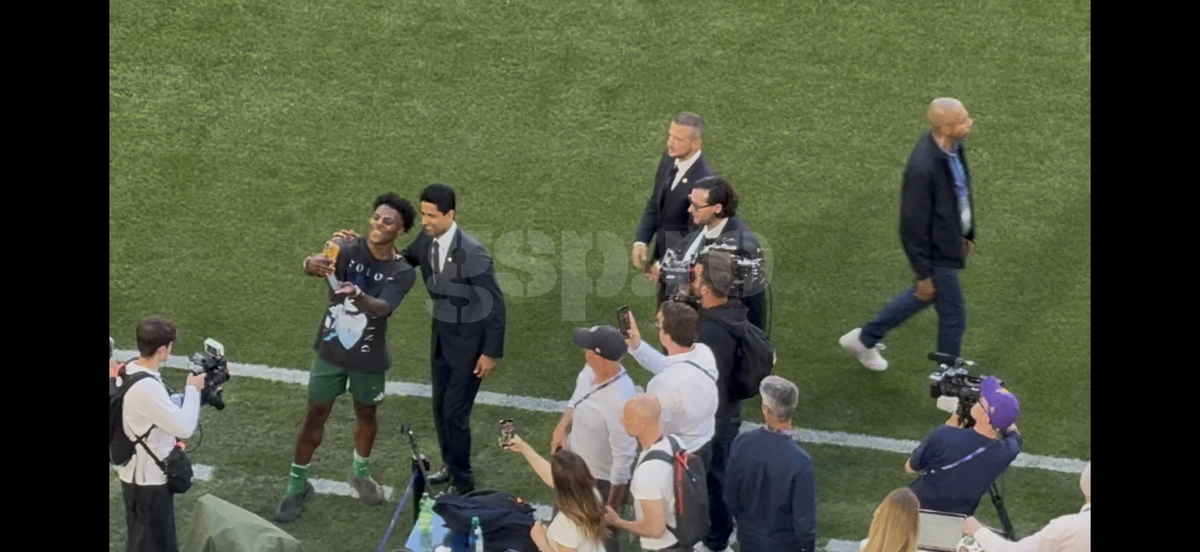 Nasser Al-Khelaifi, prezență neașteptată pe Allianz Arena, înainte de finala Ligii Campionilor » Ce a făcut când s-a întâlnit cu IShowSpeed