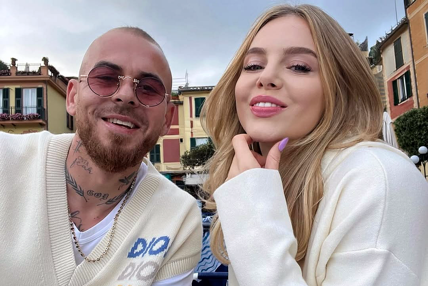 Denis Alibec și Anca Surdu în vacanța din Portofino. Foto: Instagram