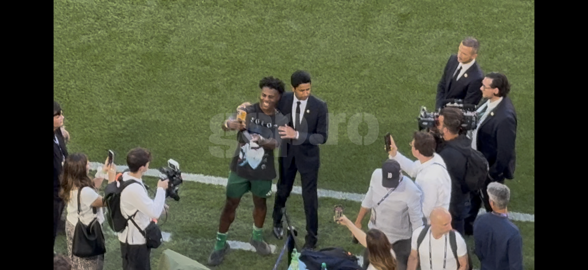 Nasser Al-Khelaifi, prezență neașteptată pe Allianz Arena, înainte de finala Ligii Campionilor » Ce a făcut când s-a întâlnit cu IShowSpeed