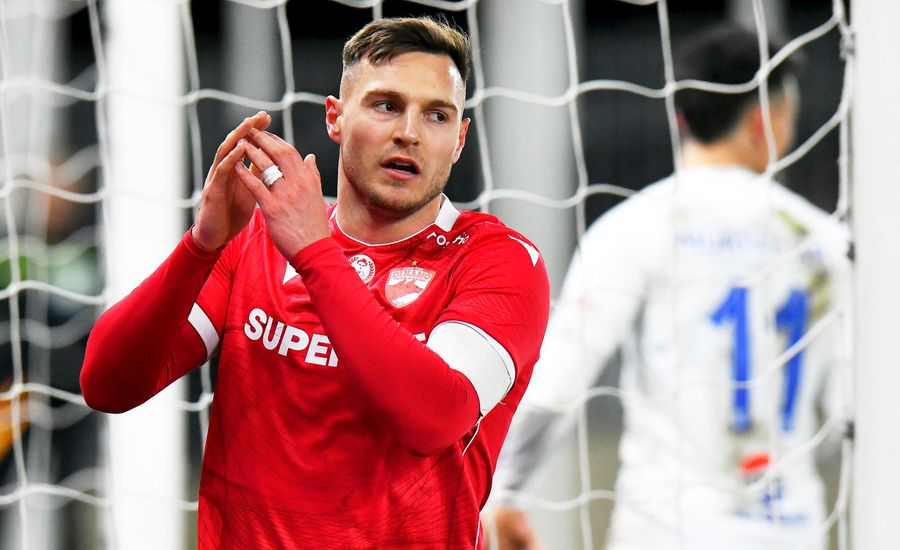 Dennis Politic ar putea ajunge în această vară la FCSB / foto: Cristi Preda / GSP Conducerea FCSB, ultimele vești despre transferul lui Dennis Politic + Jucătorii puși pe lista de transferuri și cine va juca pe alt post