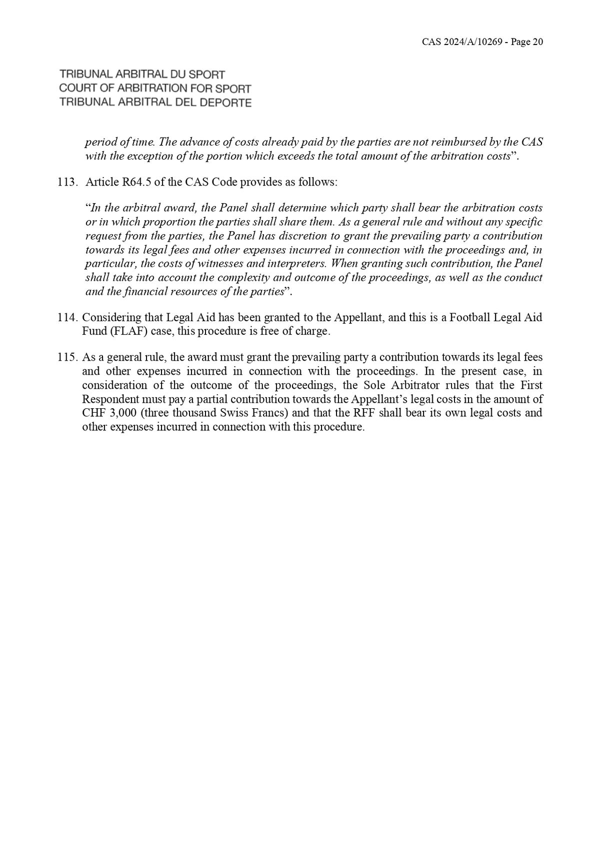 Decizie TAS Rapid - Ionuț Stancu