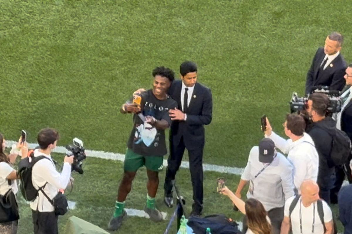 Nasser Al-Khelaifi, prezență neașteptată pe Allianz Arena, înainte de finala Ligii Campionilor » Ce a făcut când s-a întâlnit cu IShowSpeed