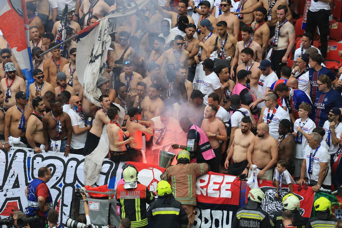 Nu s-a văzut la TV în timpul finalei PSG - Arsenal! Conflict intern pe „Puskás Aréna”
