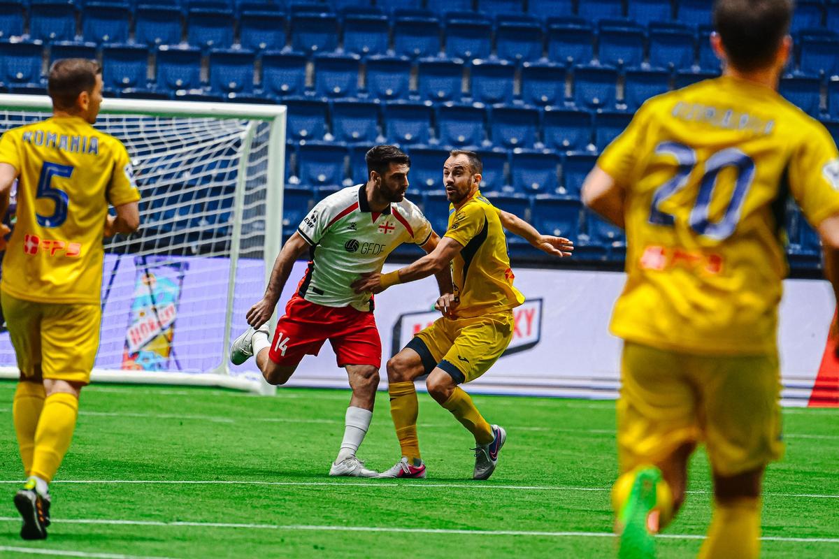 România termină pe primul loc grupa la Europeanul de minifotbal » Demonstrație de forță contra Georgiei
