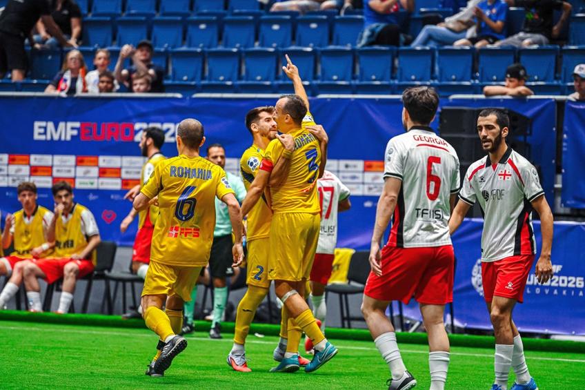 România - Georgia, la Europeanul de minifotbal // foto: Facebook European Minifootball Federation