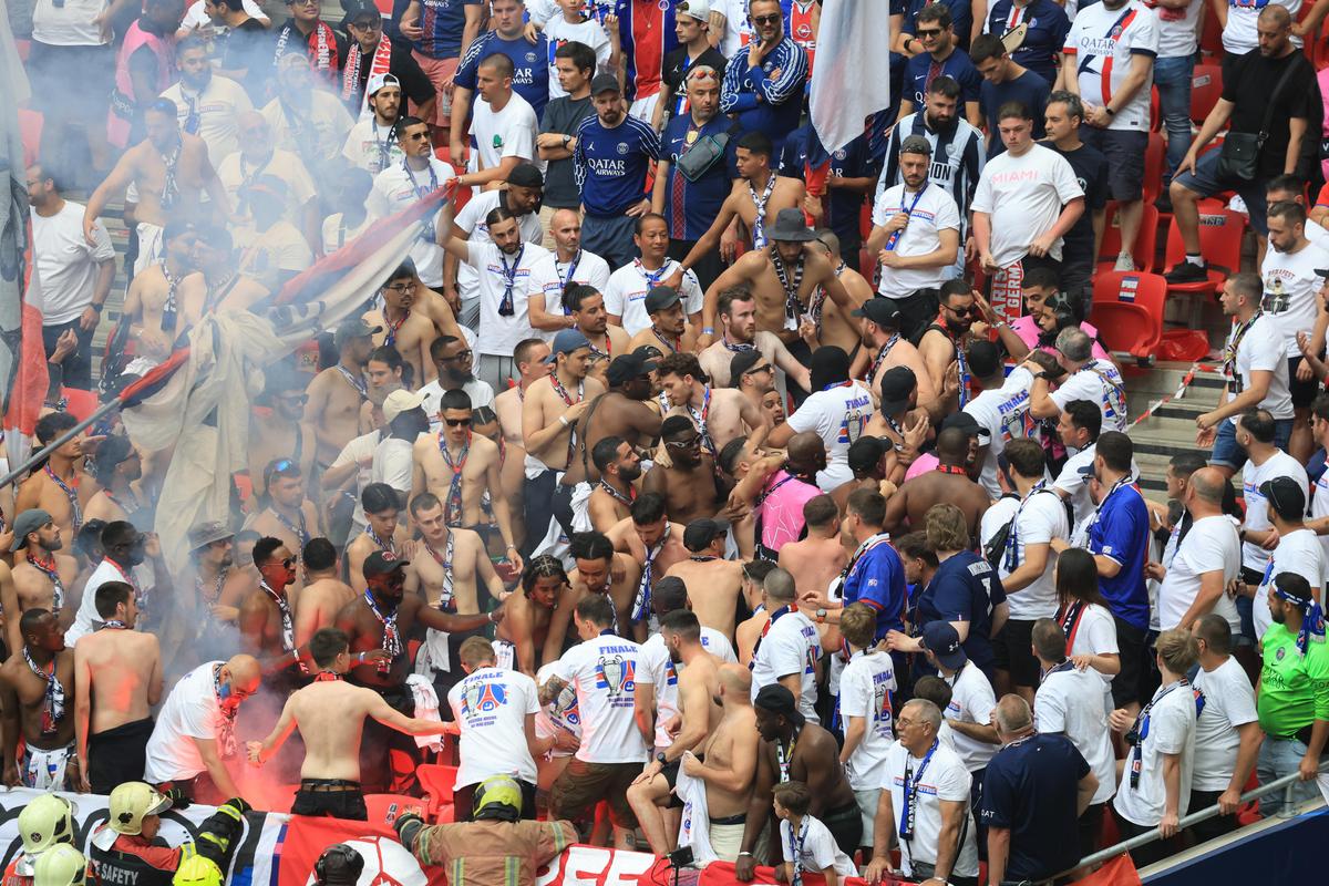 Nu s-a văzut la TV în timpul finalei PSG - Arsenal! Conflict intern pe „Puskás Aréna”