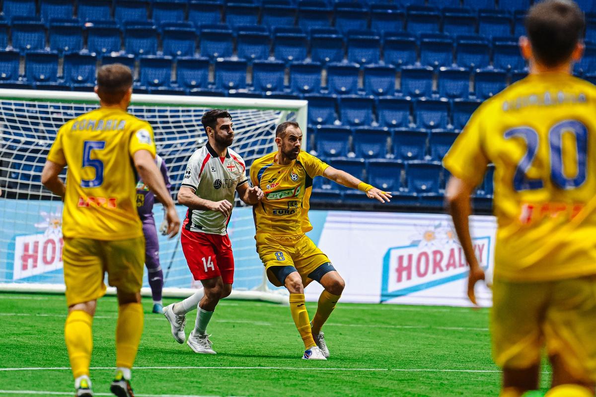 România - Georgia, la Europeanul de minifotbal // foto: Facebook European Minifootball Federation