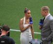 Anita Jones și Peter Schmeichel la PSG - Arsenal / FOTO: Ionuț Iordache (GSP.ro)