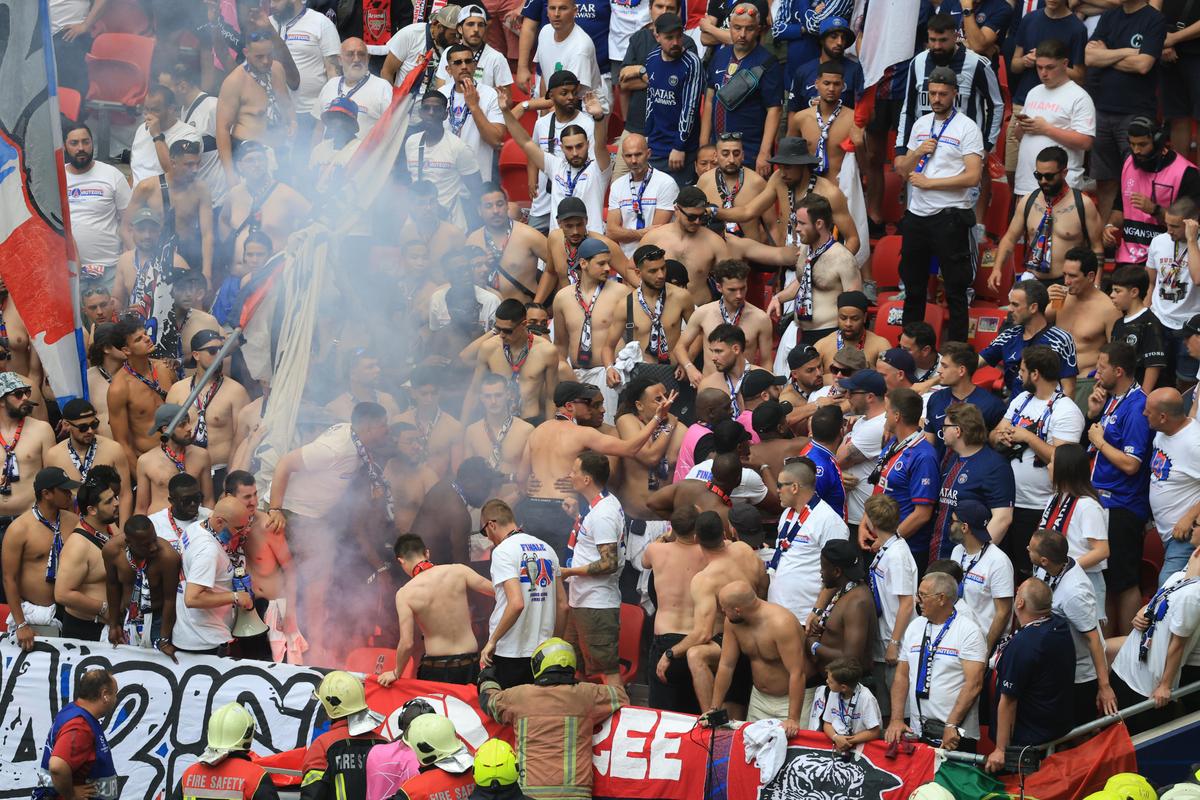 Nu s-a văzut la TV în timpul finalei PSG - Arsenal! Conflict intern pe „Puskás Aréna”