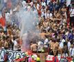 PSG-Arsenal. Ultrașii lui PSG s-au dezbrăcat la pielea goală pe Puskás Aréna. Foto: Ionuț Iordache (GSP.RO)