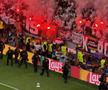 Imaginile cenzurate de UEFA la televizor! » Haos total după golul lui Dembélé: poliția a intrat în forță pe stadion. Foto: Andrei Crăițoiu (GSP.RO)